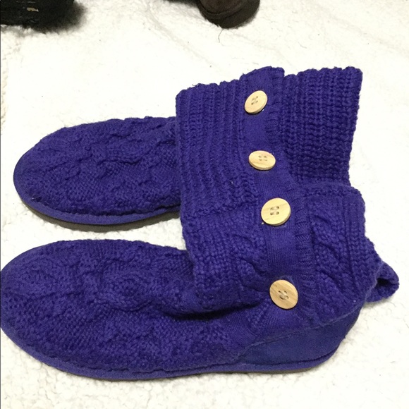 Ugg purple sweater boots